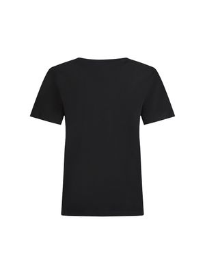 Camiseta Karl Lagerfeld con logotipo lateral en cuadro para mujer
