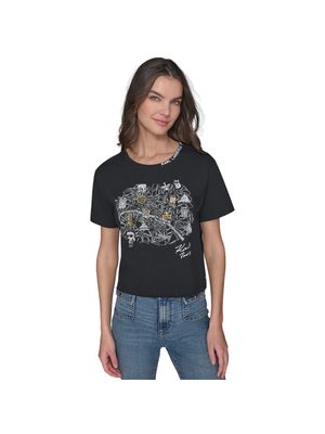Camiseta Karl Lagerfeld Paris con estampado gráfico y logo para mujer