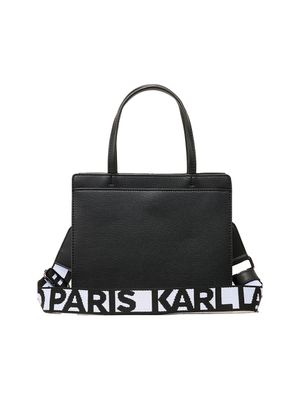 Bolso tote Karl Lagerfeld con parches gráficos y asas superiores para mujer