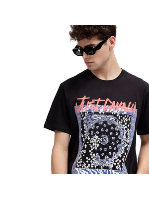 Camiseta t-shirt Just Cavalli estampada diseño frente para hombre