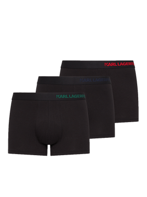 Paquete de tres bóxers Karl Lagerfeld con pretina elástica decorada con el logotipo para hombre